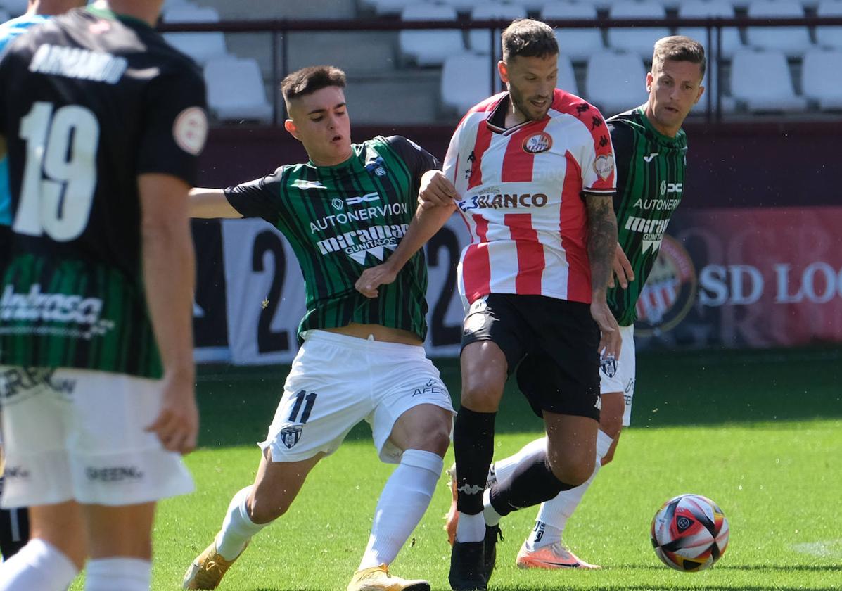 Javi Castellano, durante el partido del pasado domingo contra el Sestao.