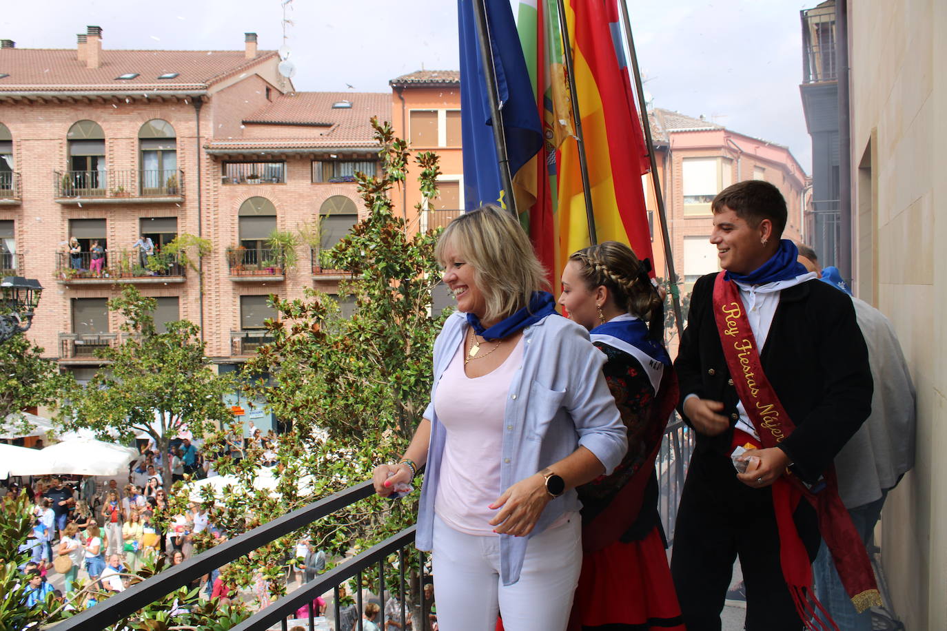 Arrancan las fiestas de septiembre con el chupinazo en Nájera