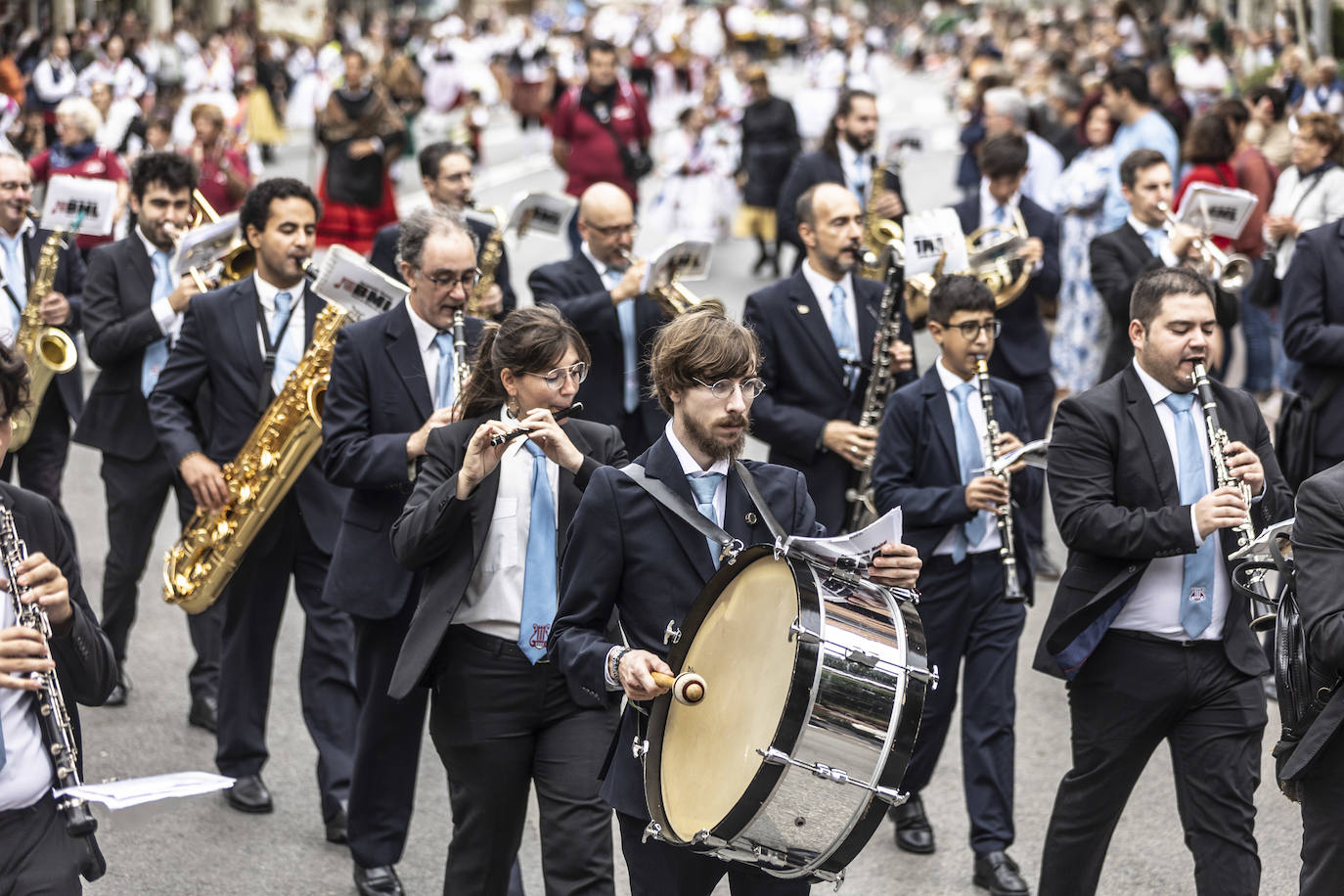 Desfile de carrozas de las fiestas de San Mateo