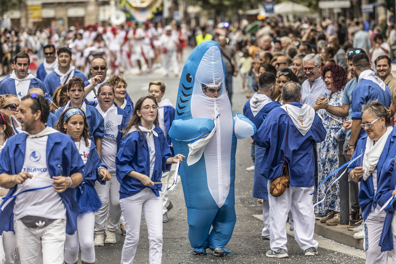 Desfile de carrozas de las fiestas de San Mateo