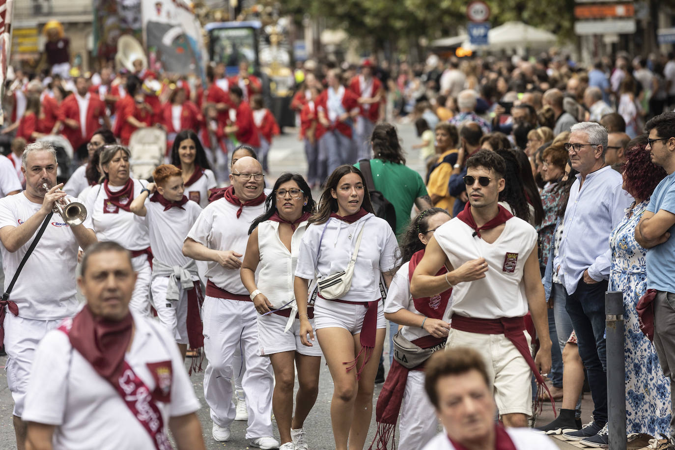 Desfile de carrozas de las fiestas de San Mateo