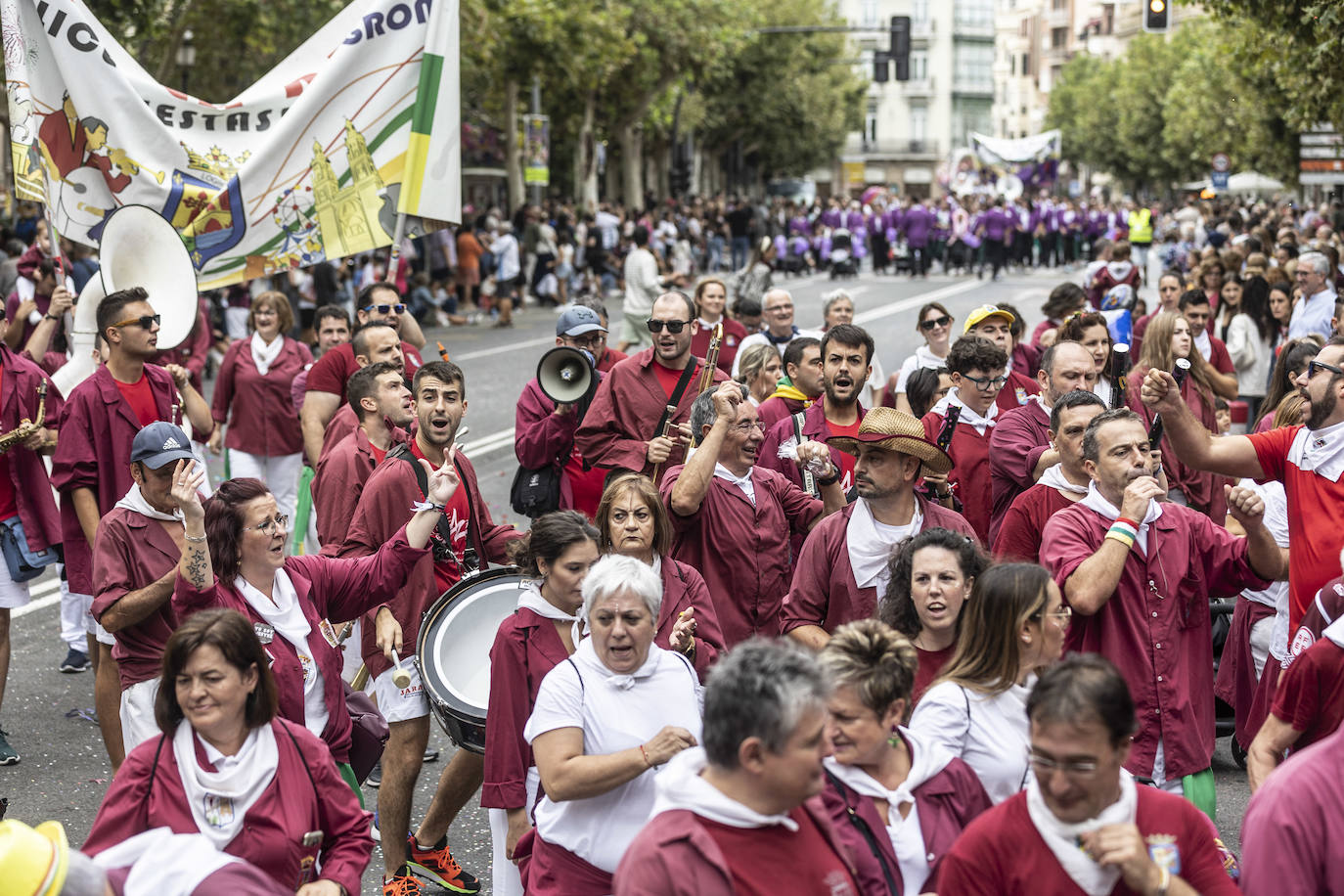 Desfile de carrozas de las fiestas de San Mateo