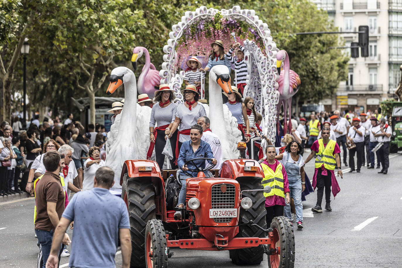 Desfile de carrozas de las fiestas de San Mateo