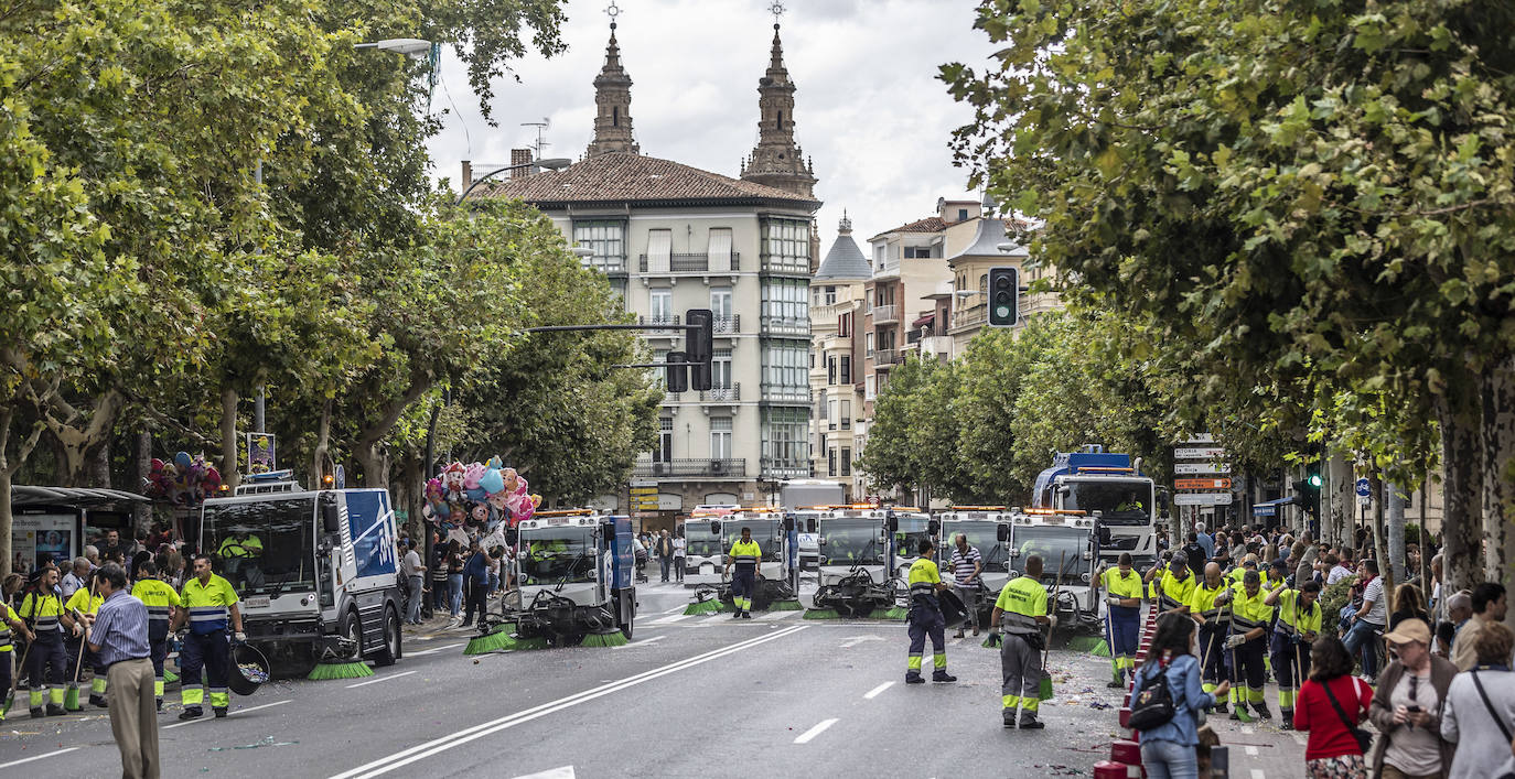 Desfile de carrozas de las fiestas de San Mateo