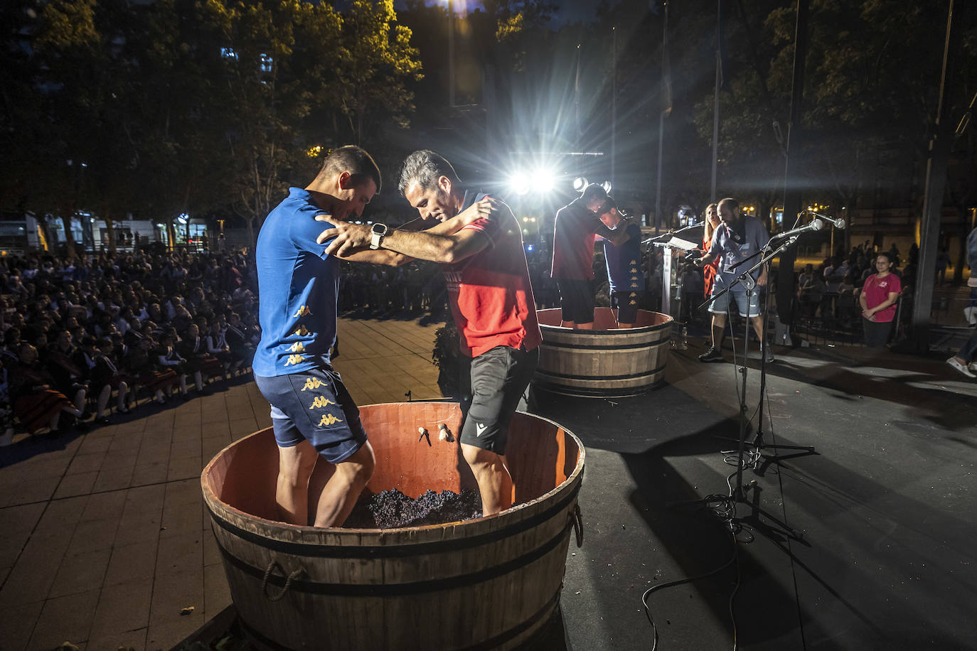 Pisado popular de la uva