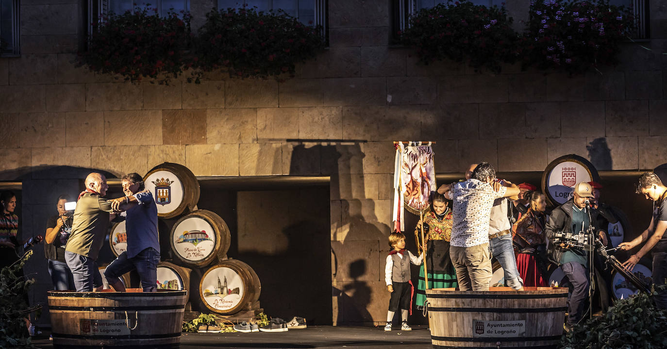 Pisado popular de la uva