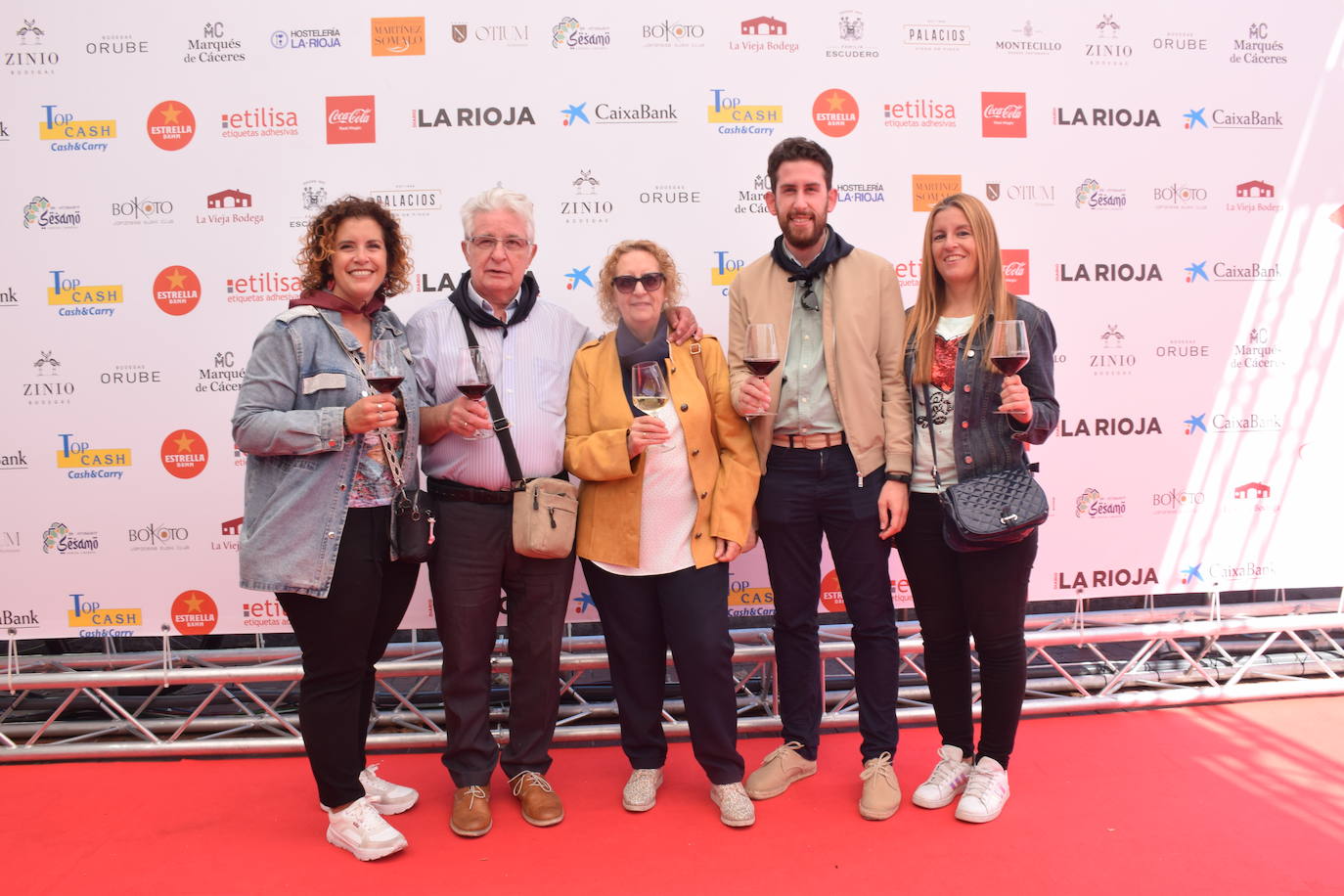 Noelia Peso, Martín Peso, Mari Cruz Llamazares, David Peso y Silvia Peso, del Bar 5 Pesos