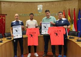 Monasterio, Rojo, Salaverri y Olave, en la presentación del torneo.