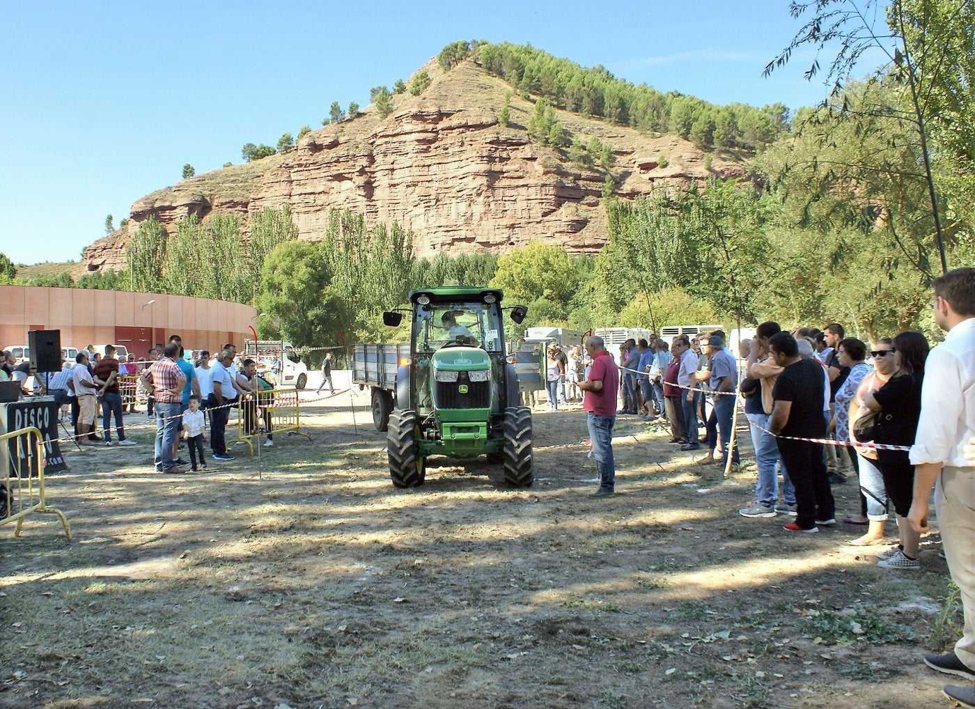 Una de las actividades con tractores que se celebró en una pasada edición de la feria de San Miguel.