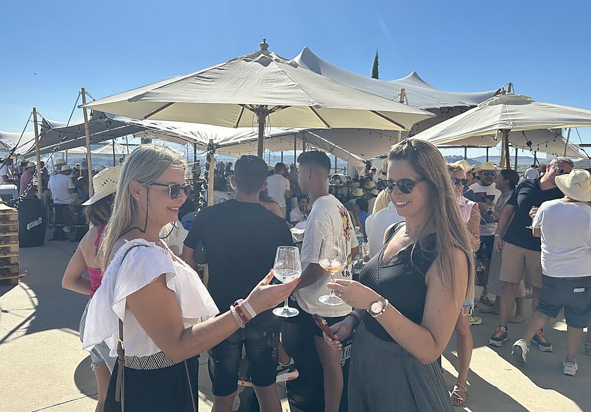 Brindis en la última jornada.