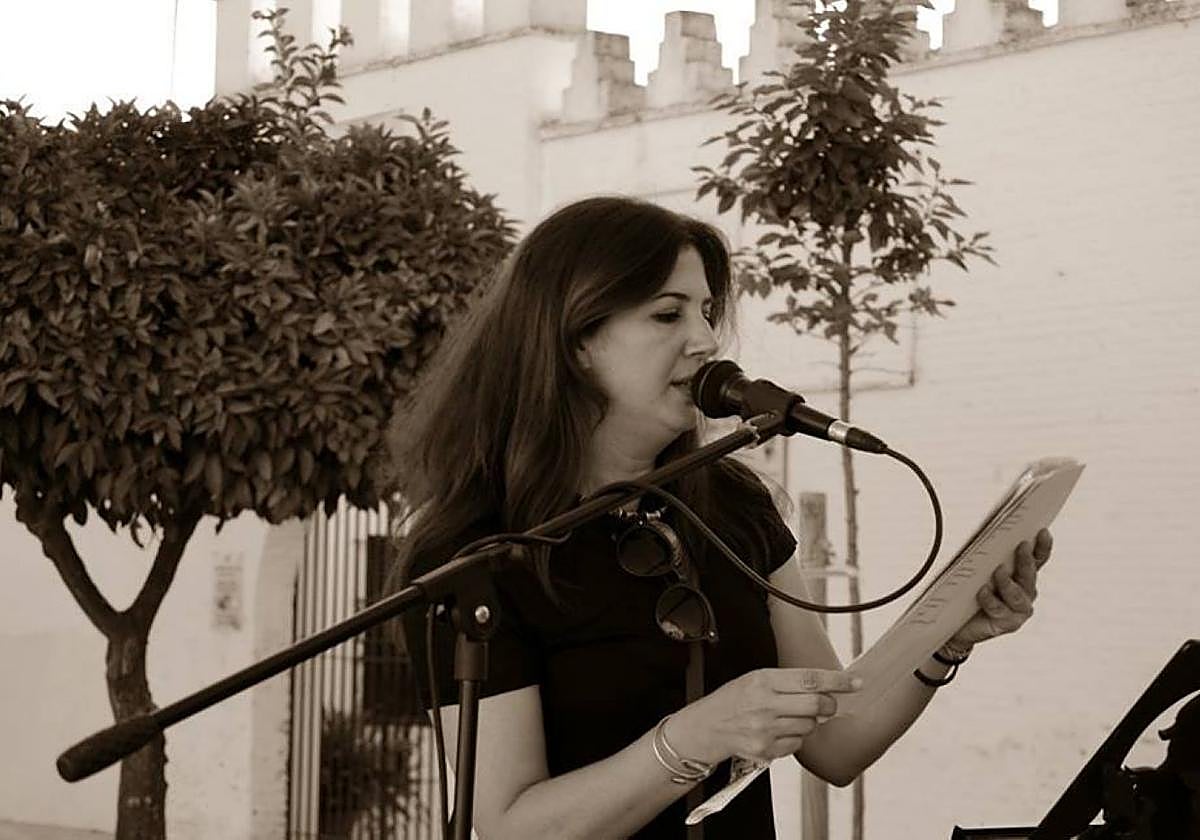 La gaditana Gema Estudillo, en un recital.