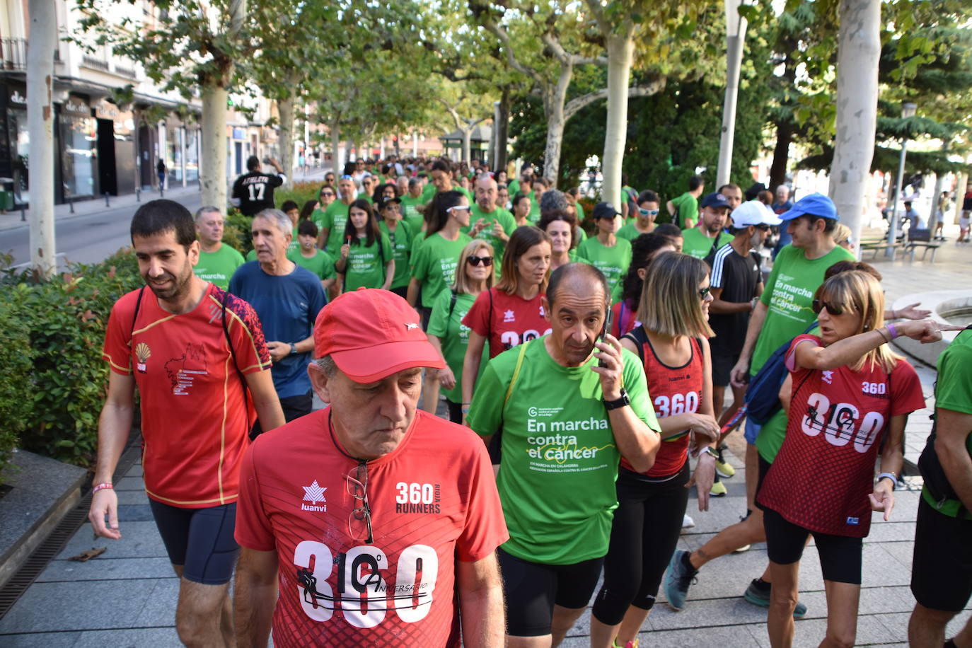 Imágenes de la marcha contra el cáncer