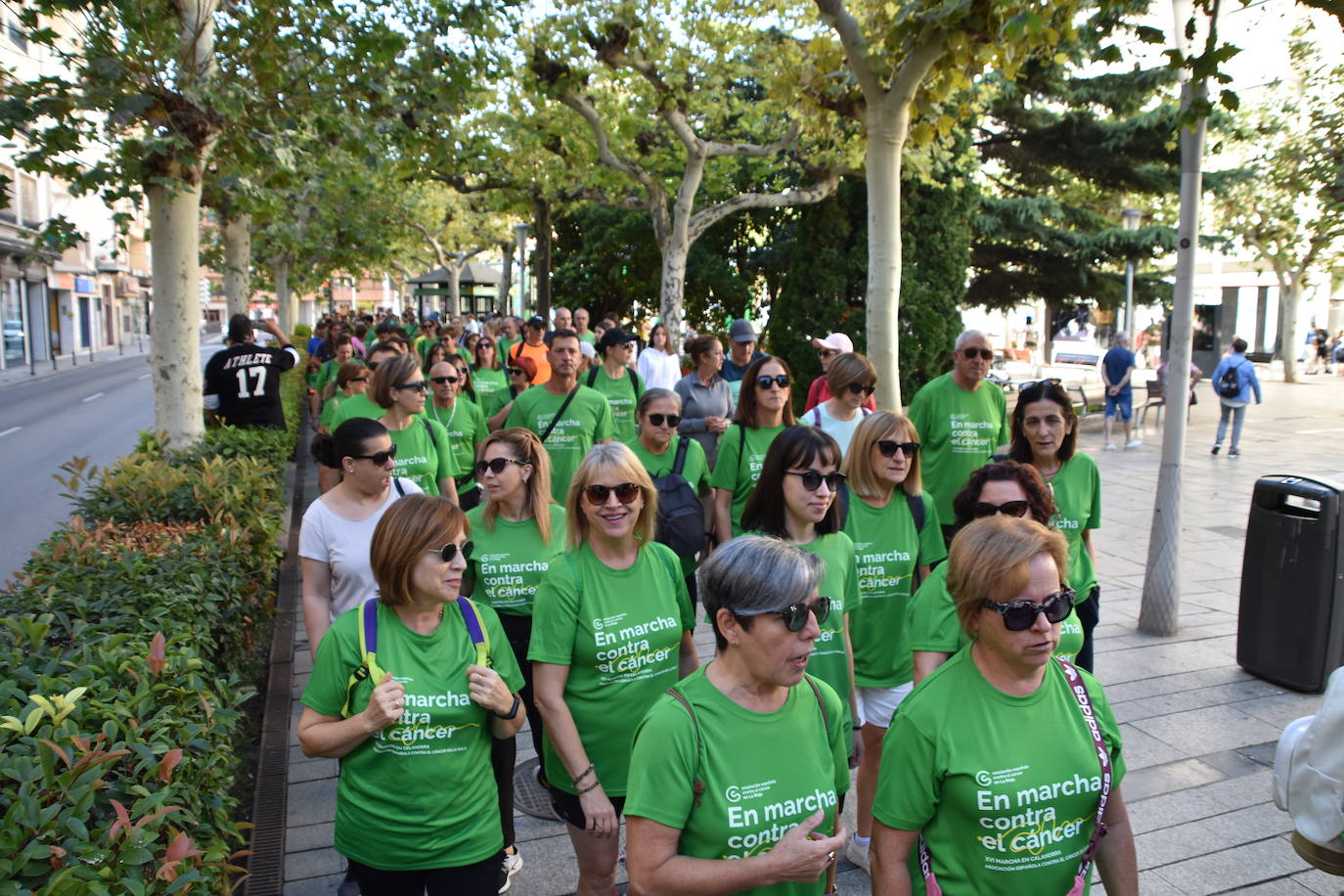 Imágenes de la marcha contra el cáncer