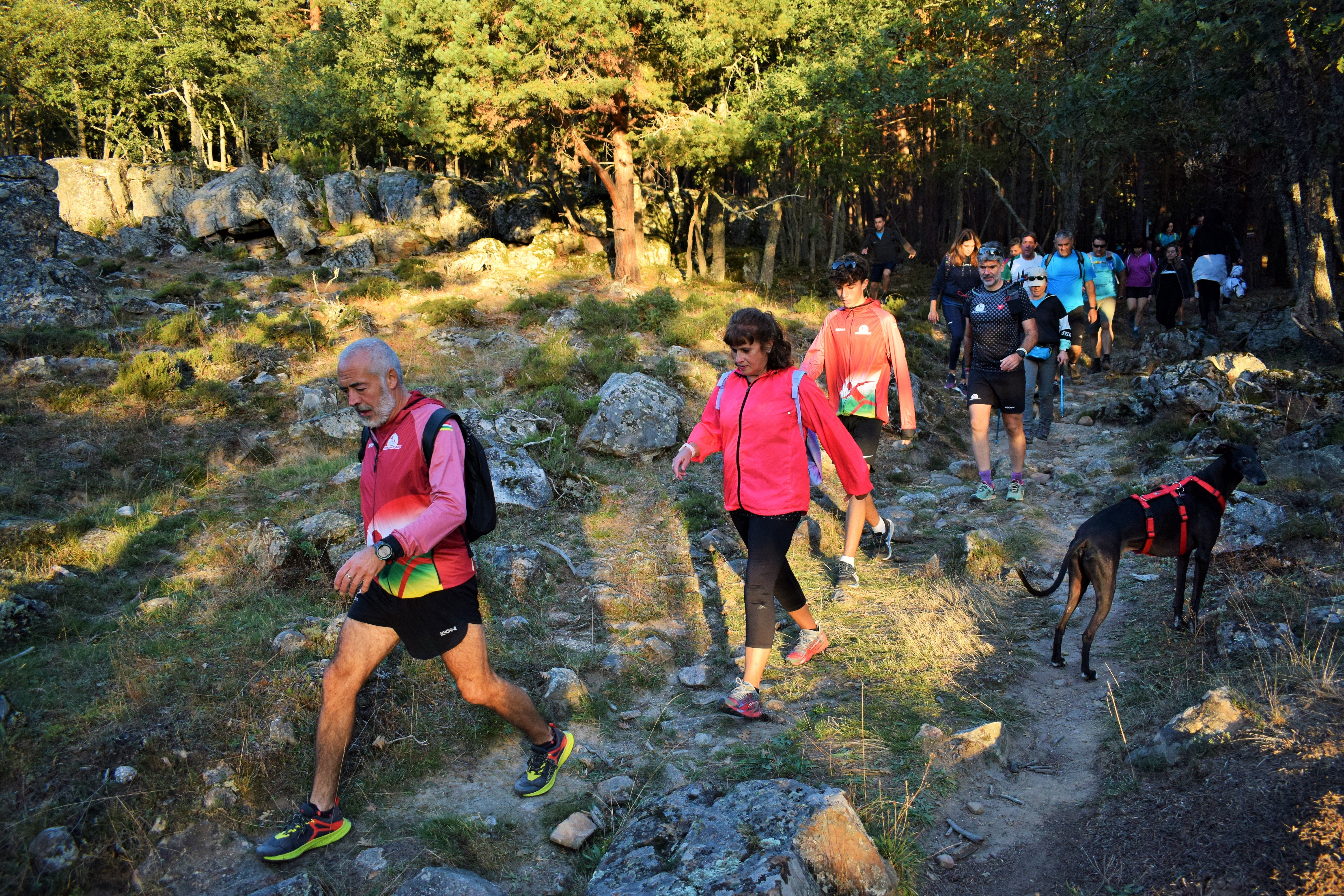Instantes de la marcha de Hoyos