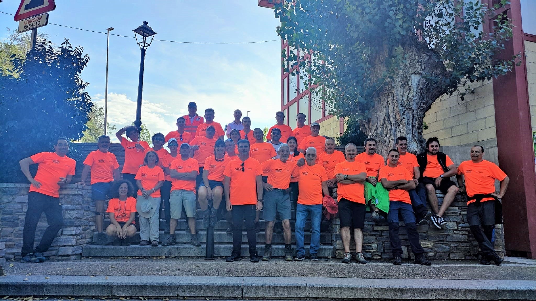 Instantes de la marcha de Hoyos