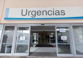 Puerta de acceso a Urgencias del Hospital San Pedro.