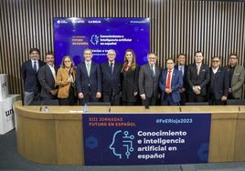 Participantes y organizadores de la última jornada del Futuro en Español que se celebró el jueves por la tarde en UNIR.