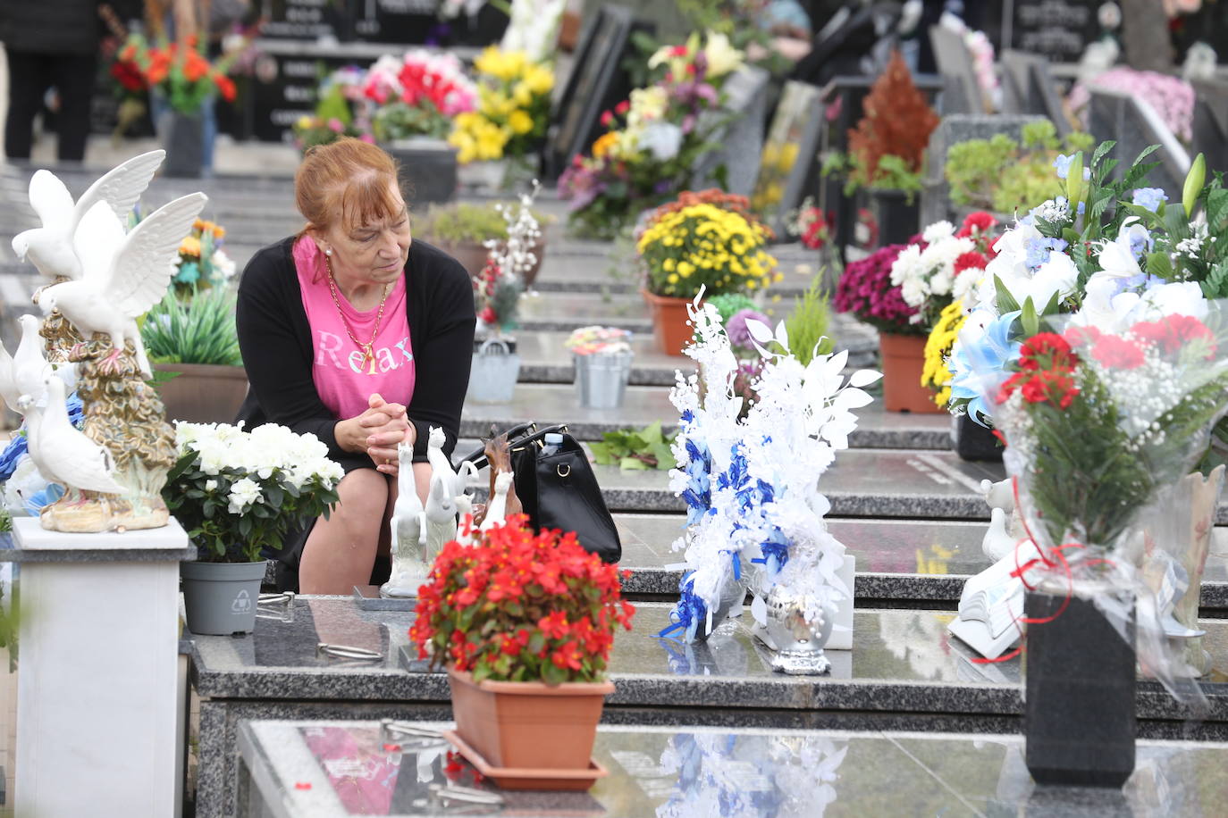 El Día de Todos los Santos, en el cementerio de Logroño