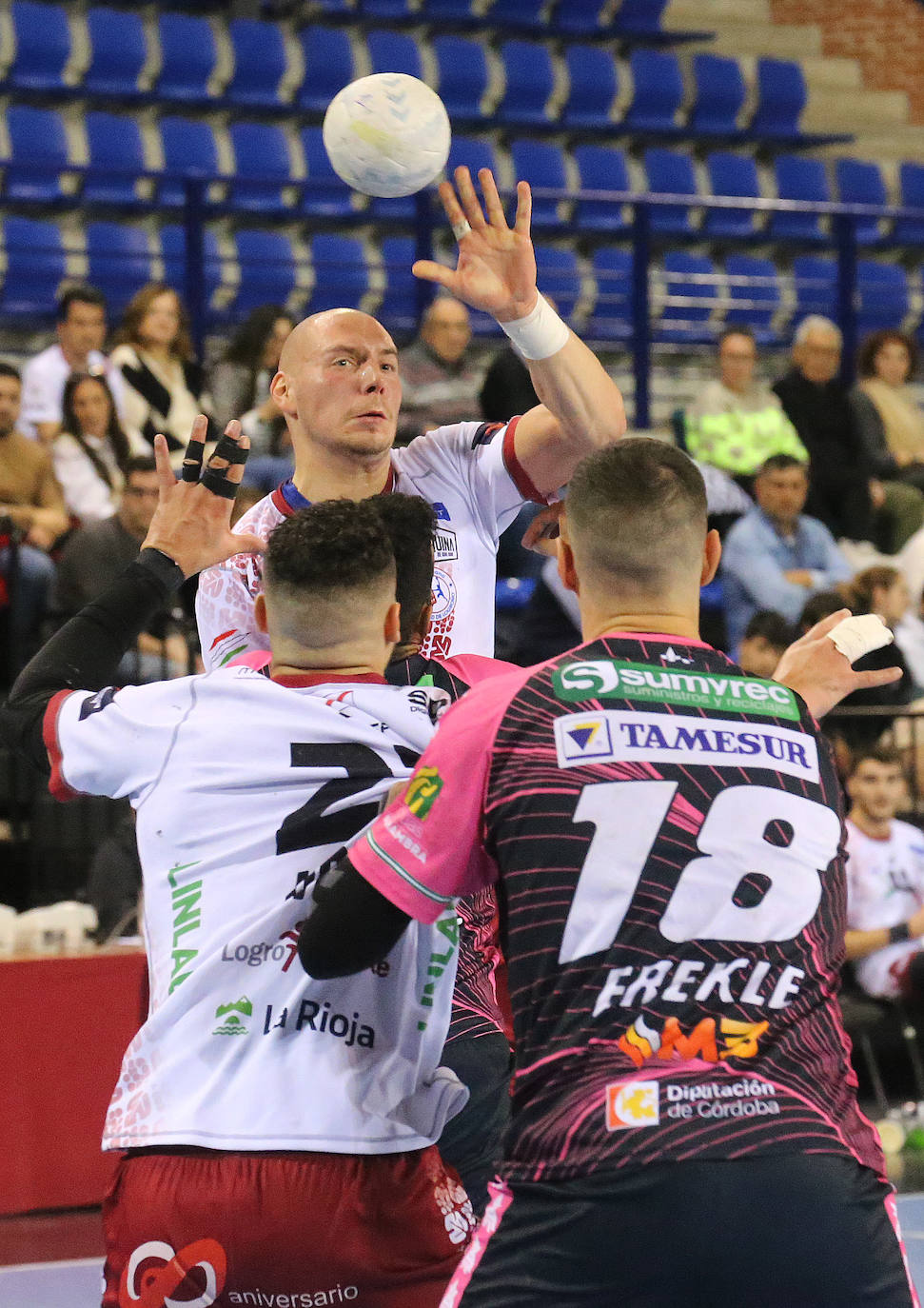 El Ciudad de Logroño logra una necesitada victoria frente al Puente Genil