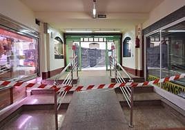 Imagen de archivo de la plaza durante la ejecución de las obras.