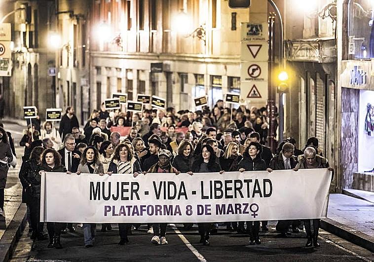 Manifestación del pasado año del Día Internacional de la Eliminación de la Violencia contra las Mujeres.