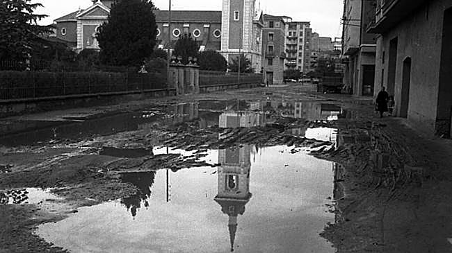 Imagen antes - Una vía por hacer bajo la iglesia