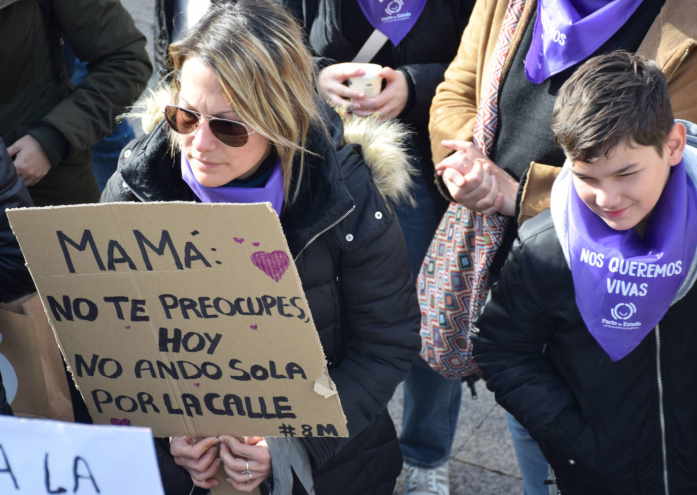 Concentración en El Espolón contra la violencia machista