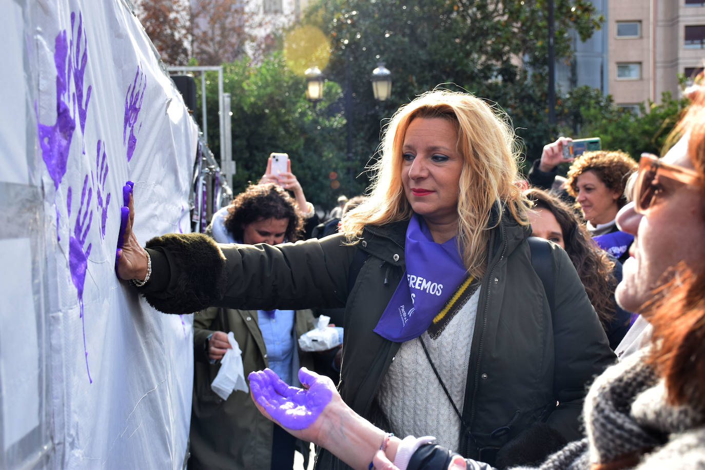 Concentración en El Espolón contra la violencia machista