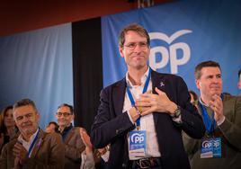 Gonzalo Capellán, tras ser elegido presidente en el Congreso Regional del PP.