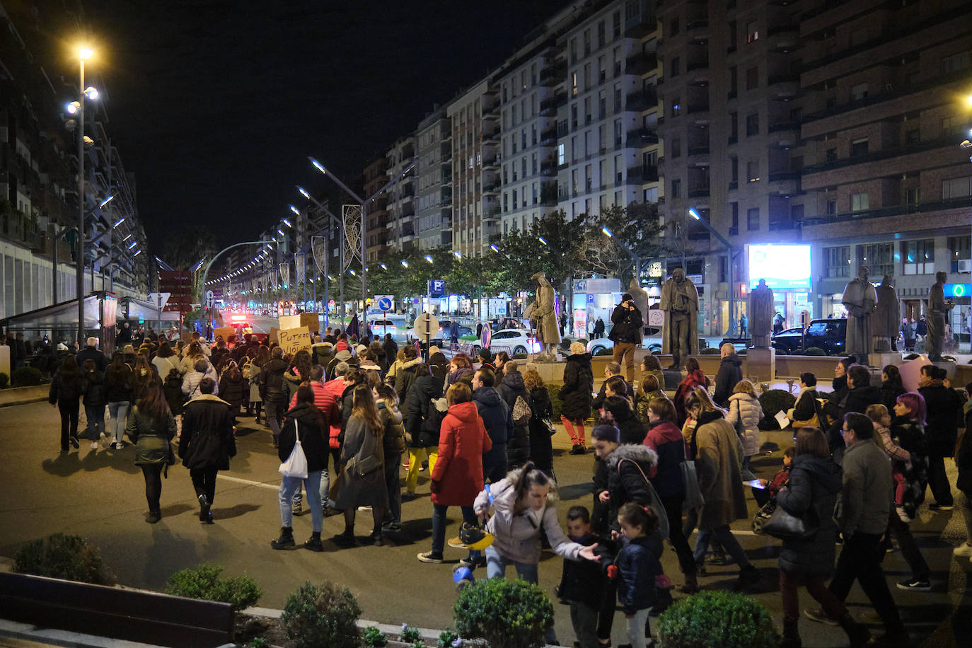 Las imágenes de la manifestación del 25N en Logroño