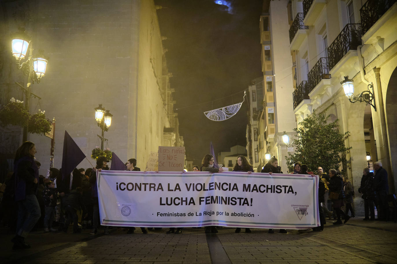 Las imágenes de la manifestación del 25N en Logroño