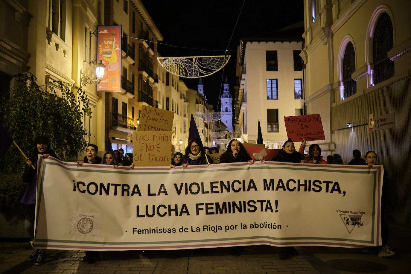 Las imágenes de la manifestación del 25N en Logroño