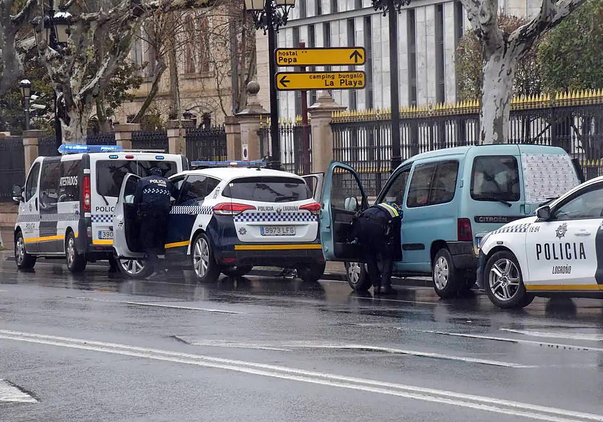 Imagen de archivo de un control de la Policía Local.