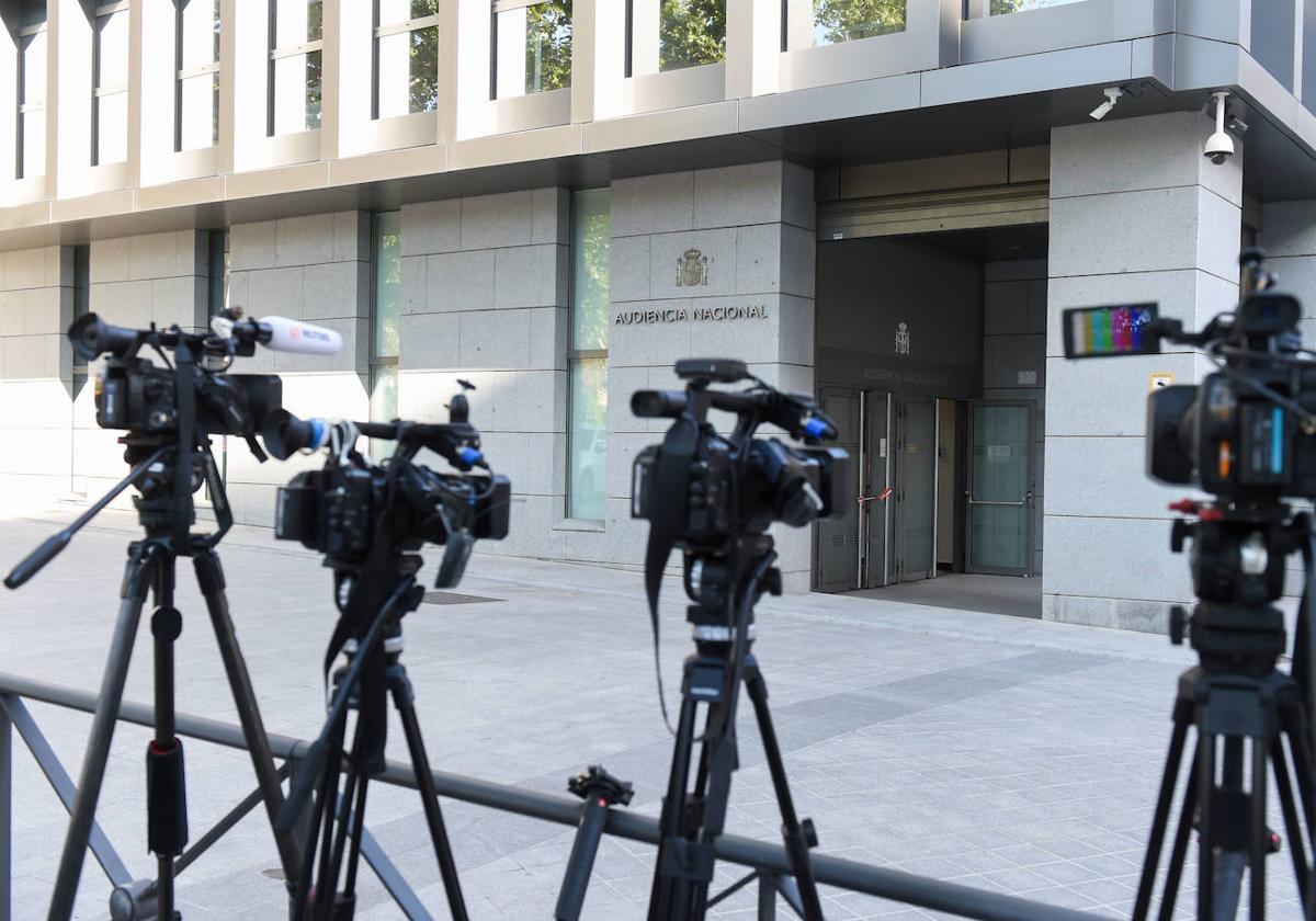 Fachada de la Audiencia Nacional, en Madrid.