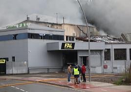 Así han quedado las instalaciones de Calzados Fal tras el incendio