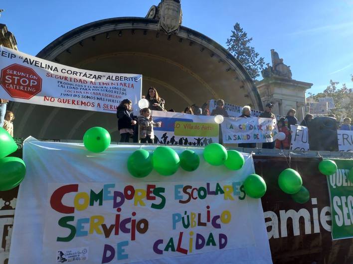 Los representantes de las Ampas, en la Concha del Espolón.