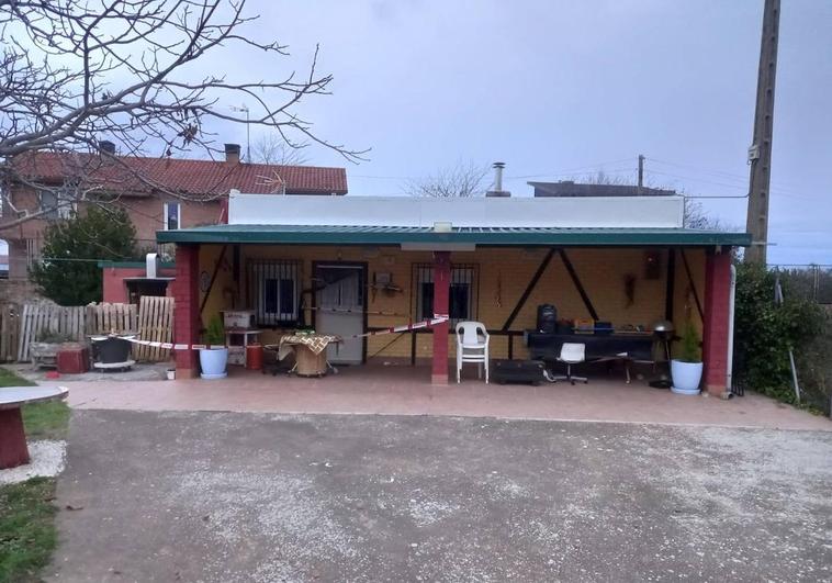 La casa tras la intervención de los Bomberos.