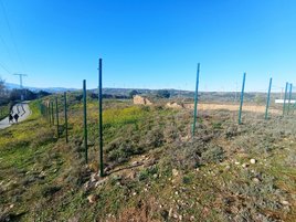 Zona del yacimiento en la que se han robado las vallas.