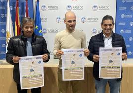 Los organizadores de la San Silvestre, en la presentación.