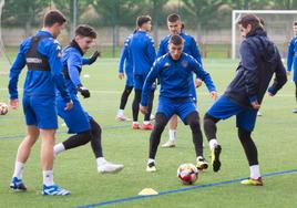 Los jugadores de la SD Logroñés regresan hoy a los trabajos en Pradoviejo.