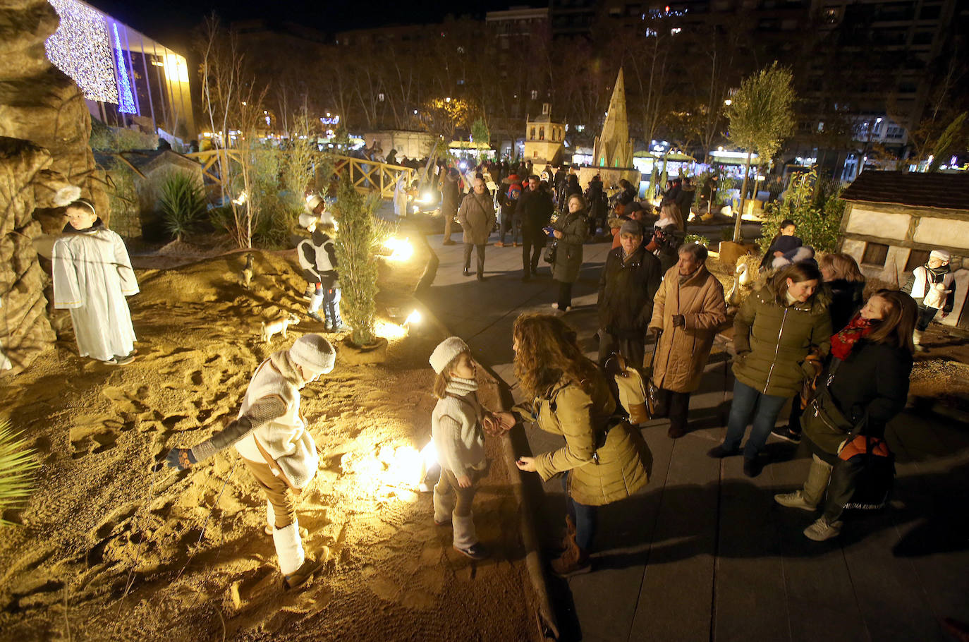 Belén viviente en Logroño