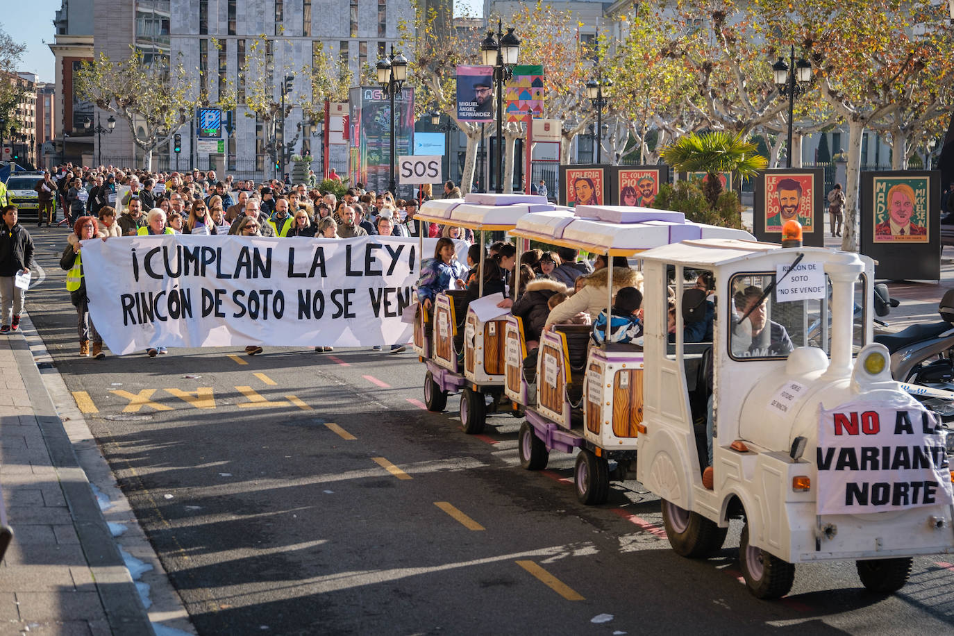 Cuatrocientos rinconeros rechazan la variante norte en El Espolón logroñés