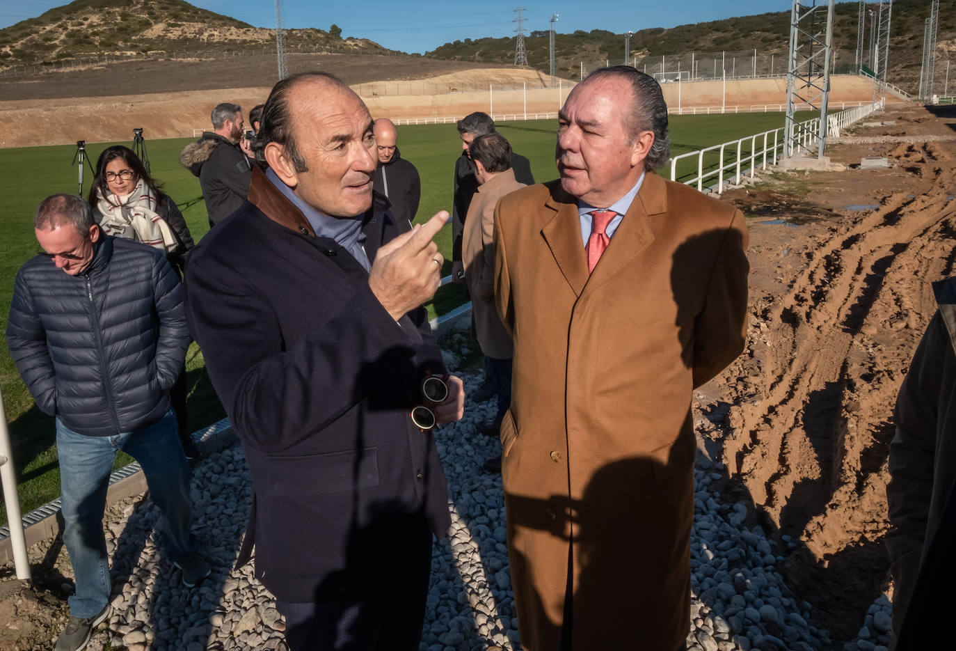 Fotos: Félix Revuelta visita las obras de la ciudad deportiva