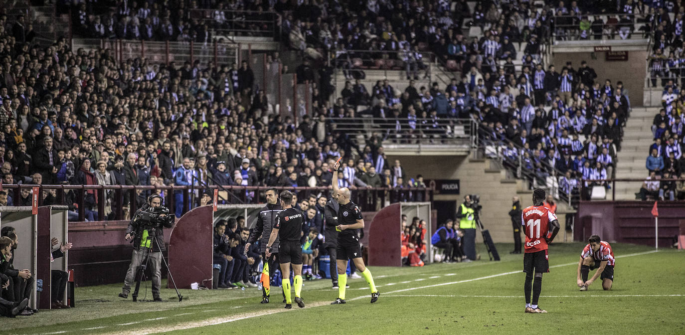 Fotos: El partido de Copa en Las Gaunas se vivió con emoción