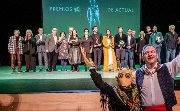 Paco León, Ana Rujas, Mara Torres y Jesús Rocandio reciben los premios A de Actual