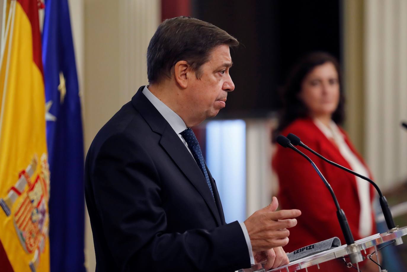 Planas y Andreu, durante una comparecencia conjunta en Madrid en 2020. 