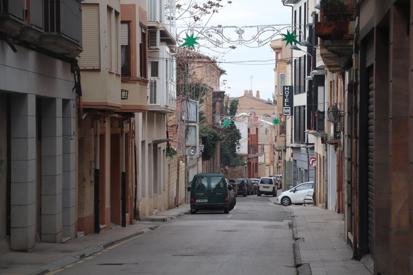 Imagen de la calle San Antón del centro de Alfaro.