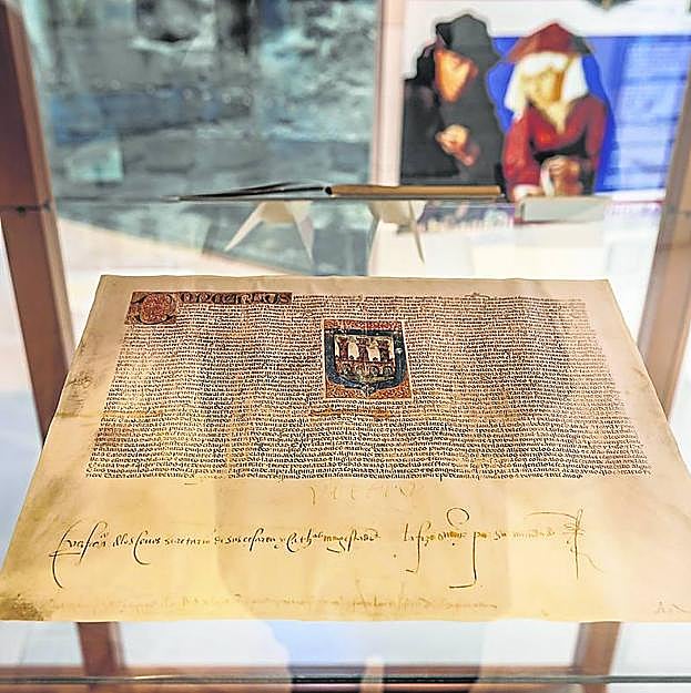 Facsímil del privilegio de las Flores de Lis.