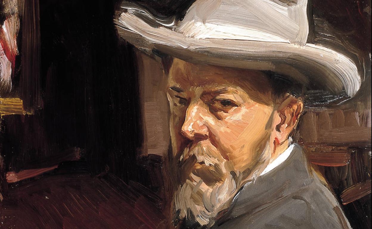 Autorretrato de Sorolla, un pintor admirado por Monet y Degas. 