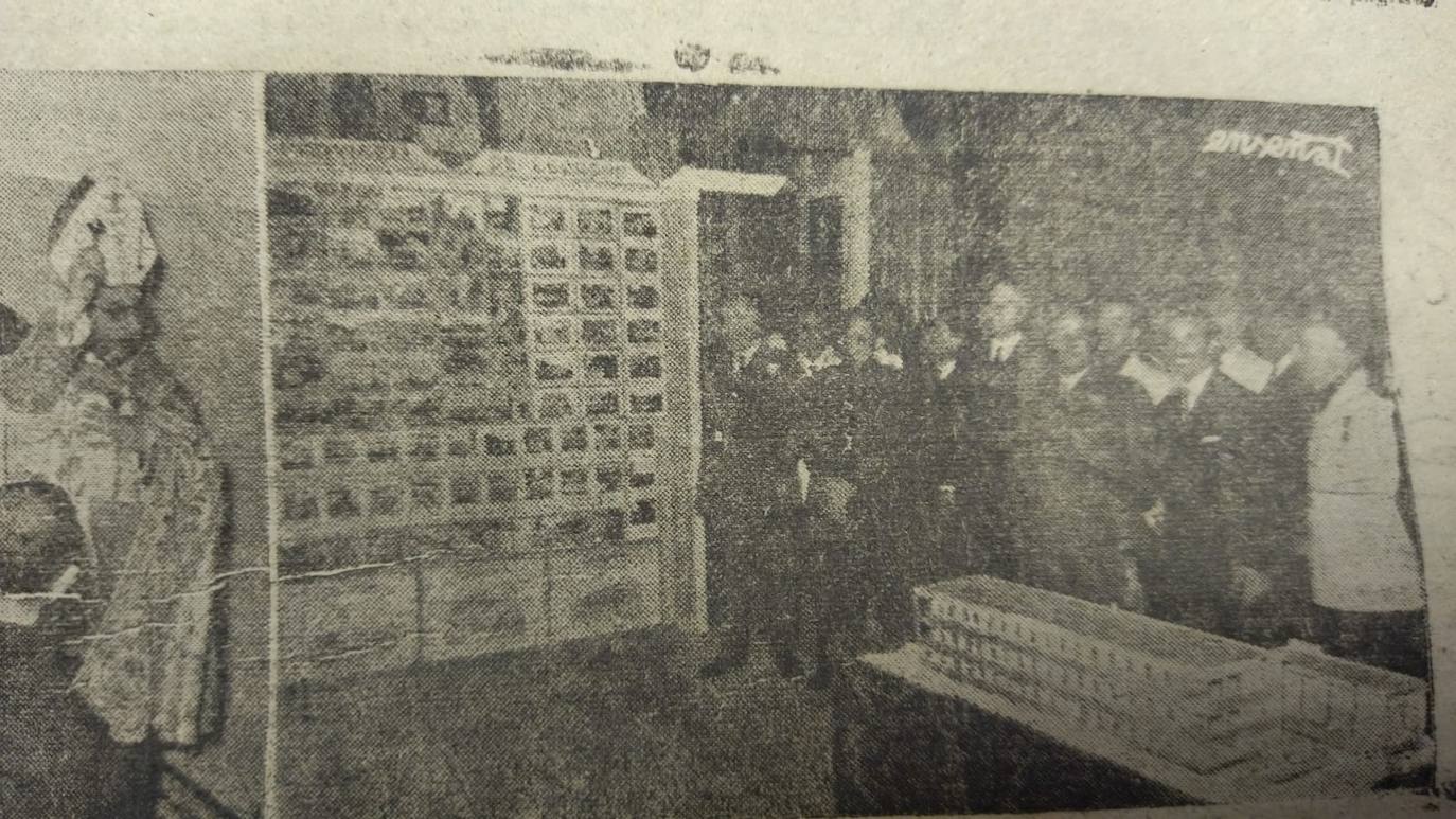 Visita de Franco a la exposición donde vio los hitos de su gobierno en La Rioja. 